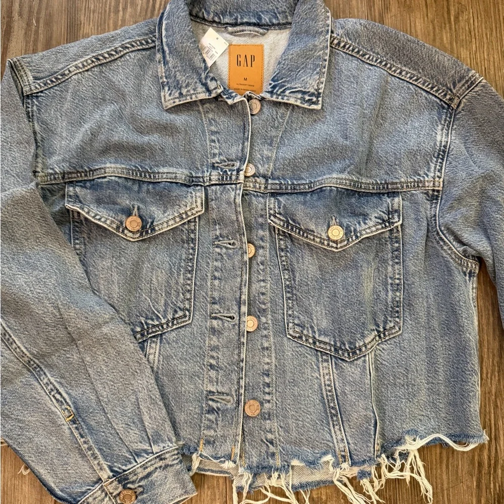 UltraSoft Icon Denim Crop Jacket - Picture 2 of 3